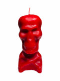 Vela Calavera Roja 5.5"